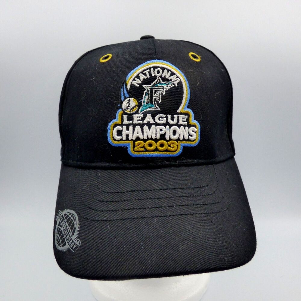 Vintage Florida Marlins National League Champions Hat New Era Adjustable 2003